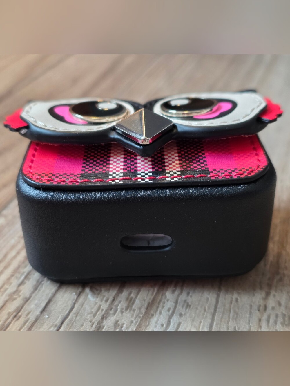 Kate Spade New York Blinx Foliage Plaid Owl Keychain Pouch Ipod - Picture 3 of 7